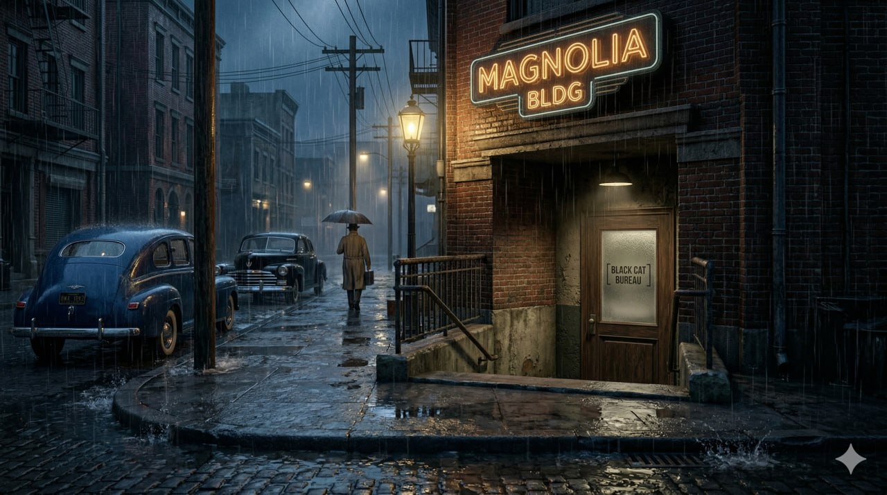 The Black Cat Directive: Engineering a 1940s Noir Masterpiece on Borrowed Time