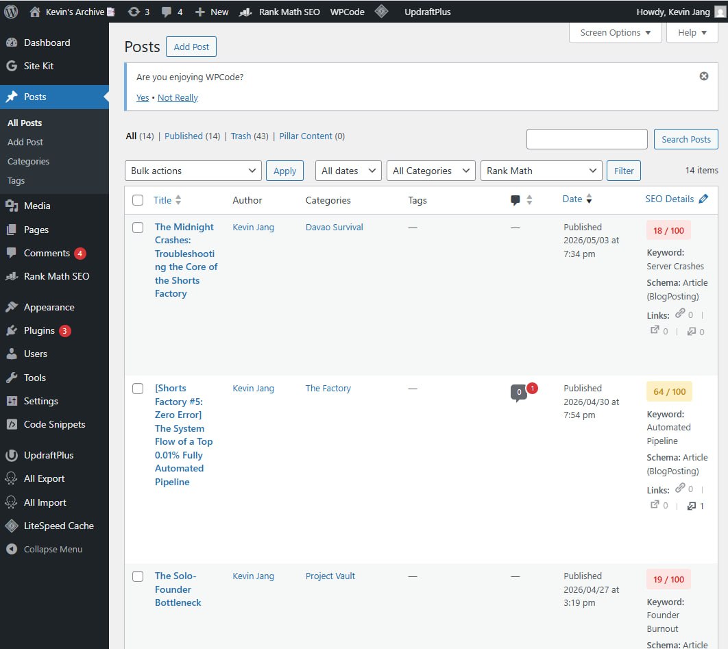 [Blog Pipeline #2] Killing the Machine to Build a Diary